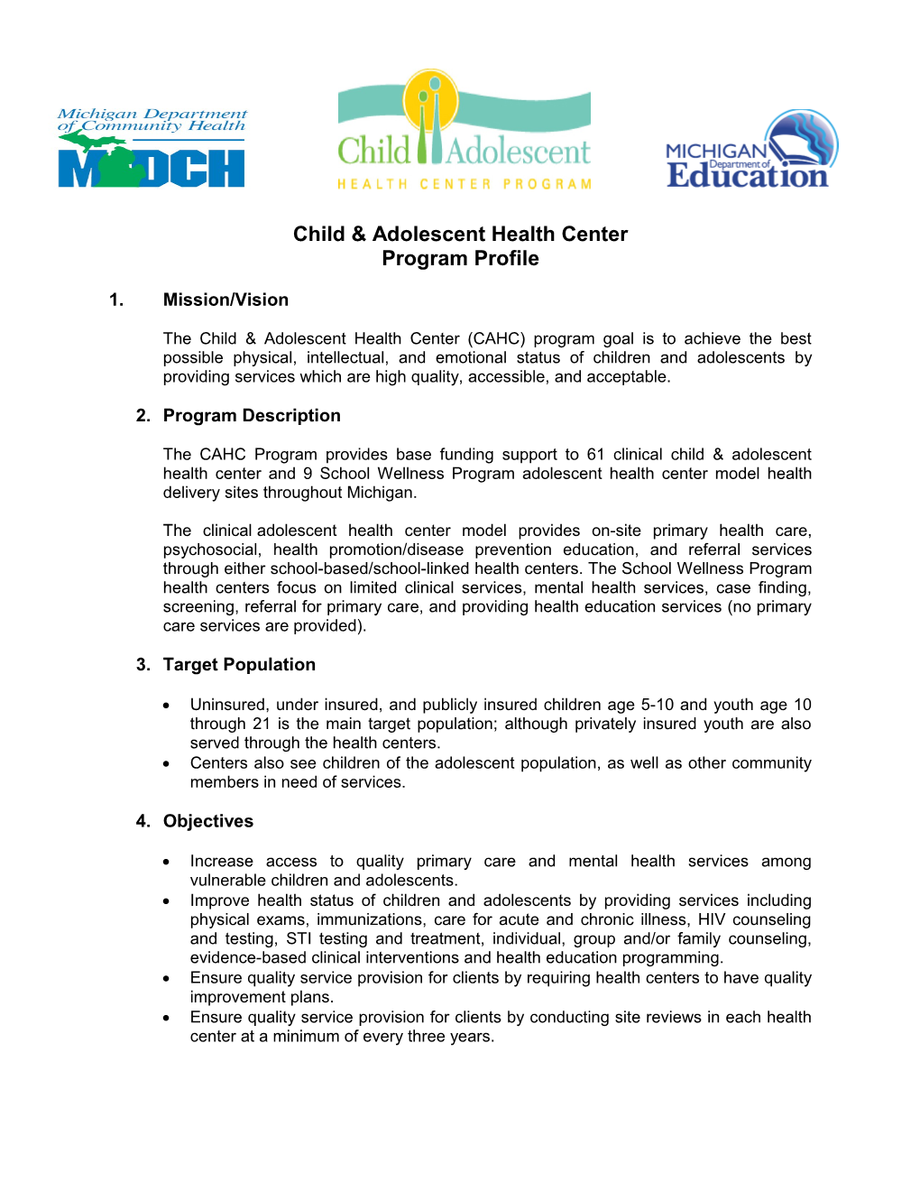 Child & Adolescent Health Centers