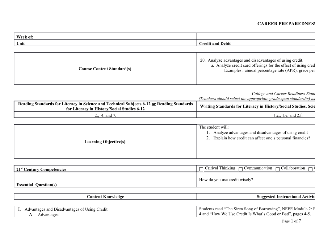 Analyzeadvantages and Disadvantages of Using Credit