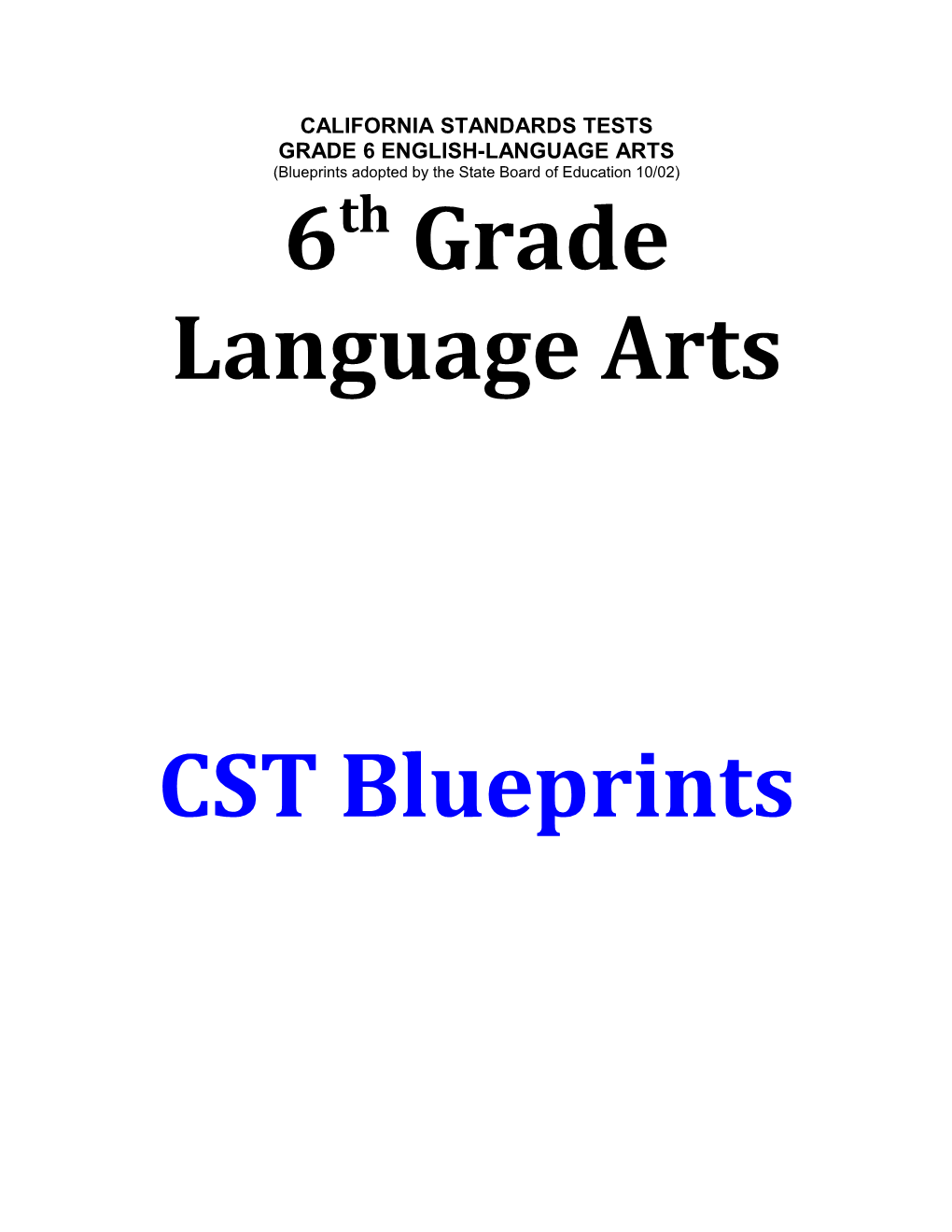 Grade 6 English-Language Arts s1