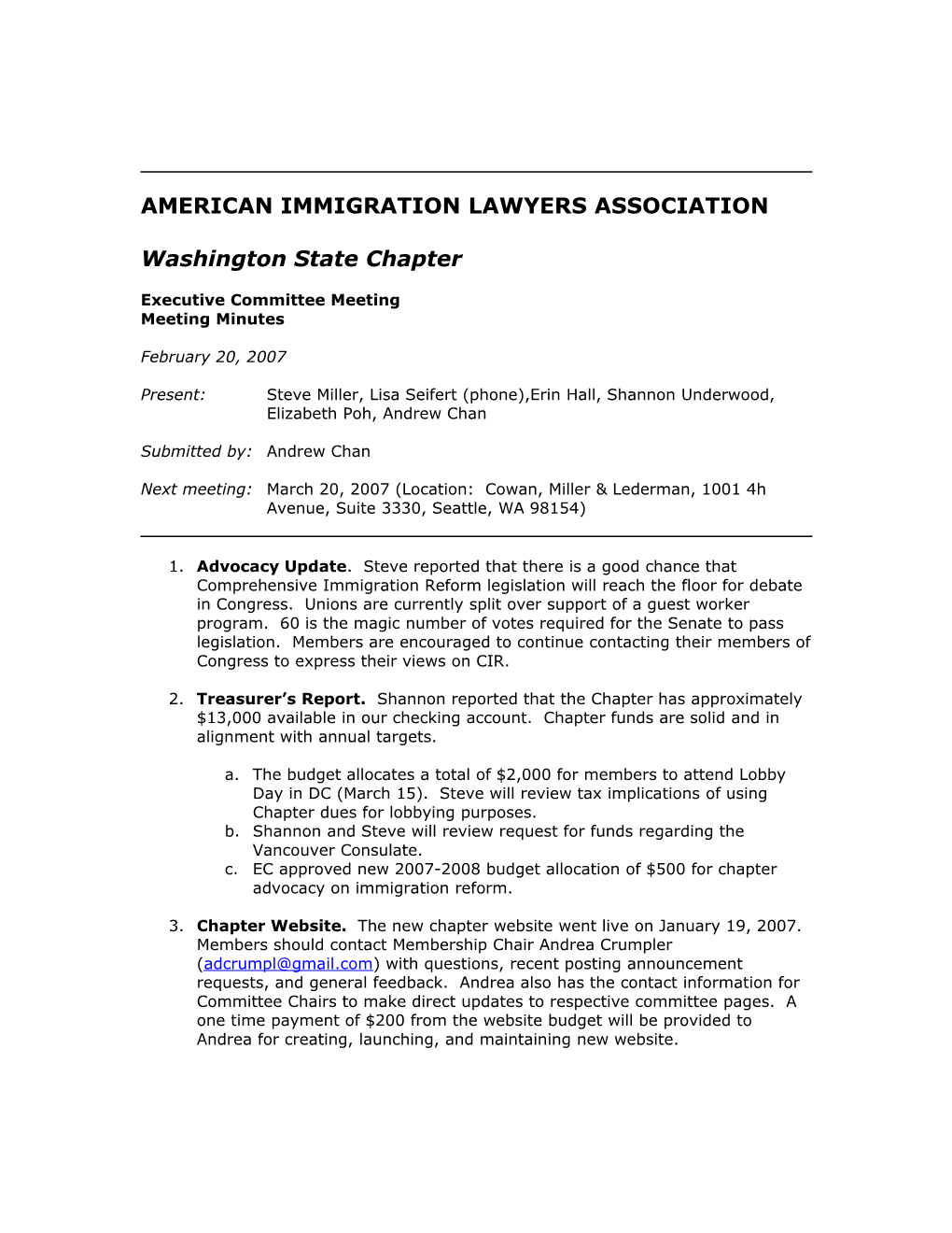 American Immigration Lawyers Association s1