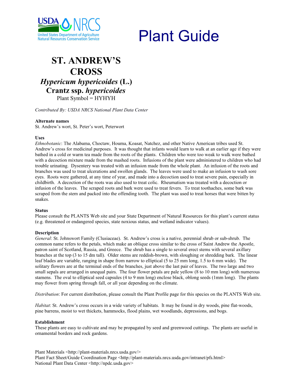 St. Andrew S Cross