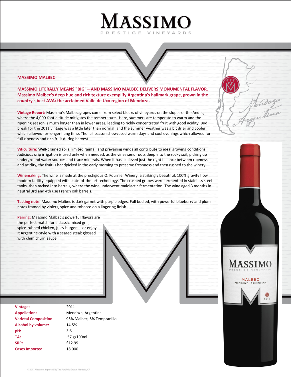 Massimo Literally Means Big and Massimo Malbec Delivers Monumental Flavor