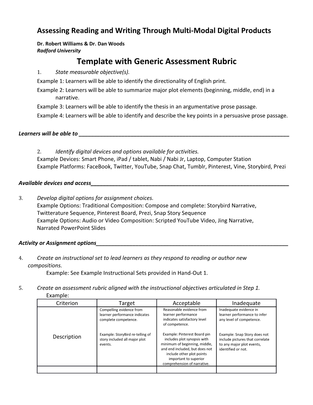 Assessing Reading and Writing Through Multi-Modal Digital Products