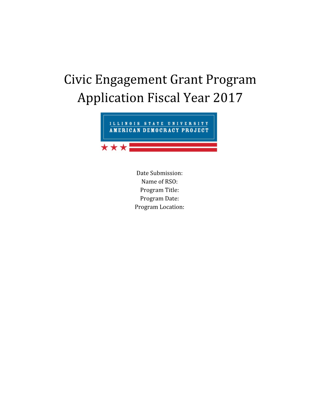 Application Fiscal Year 2017