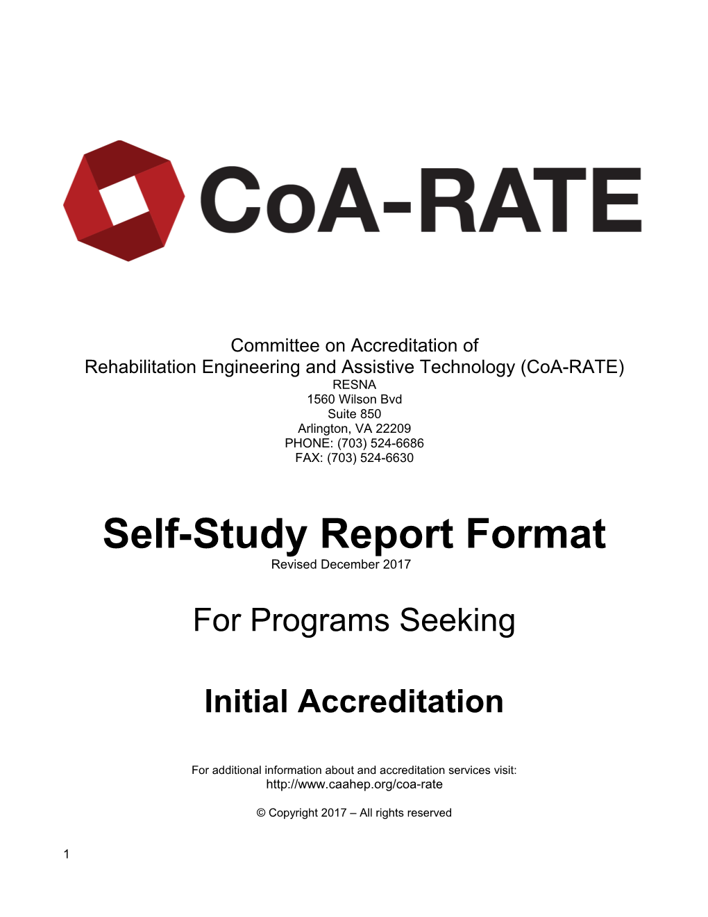 Coa-RATE Self Study Guide