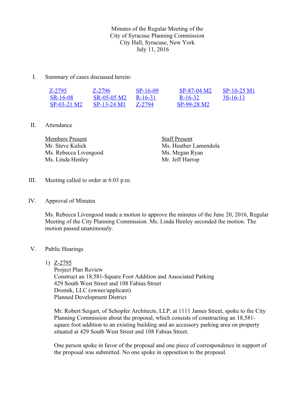 Agenda for the Meeting of the Page 7 of 7