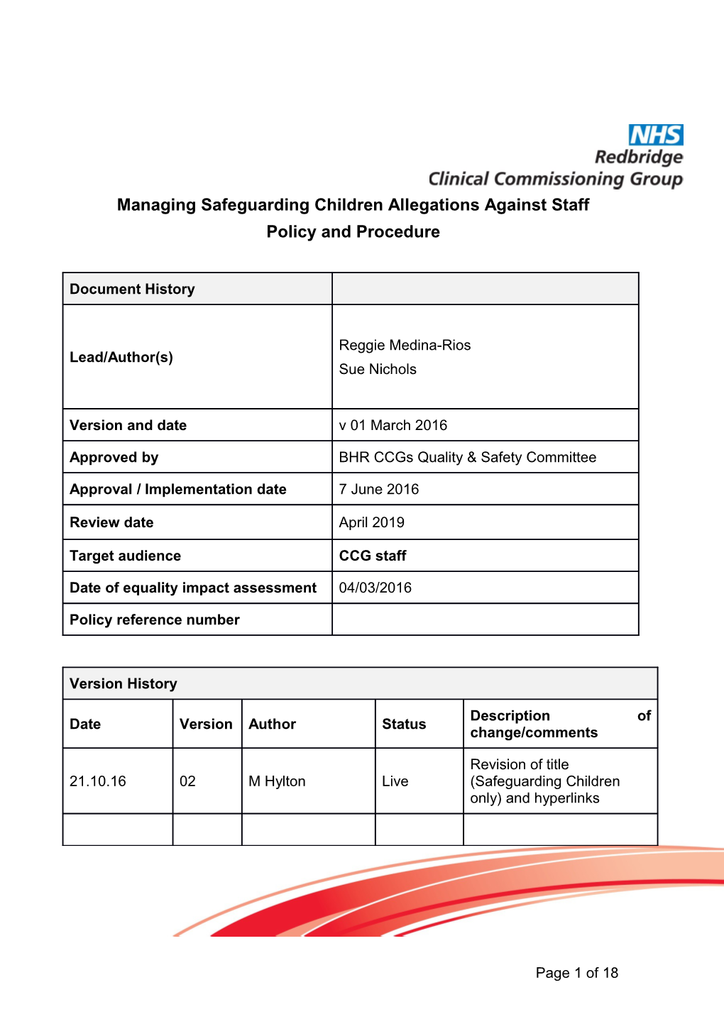 Managing Safeguarding Children Allegations Against Staff