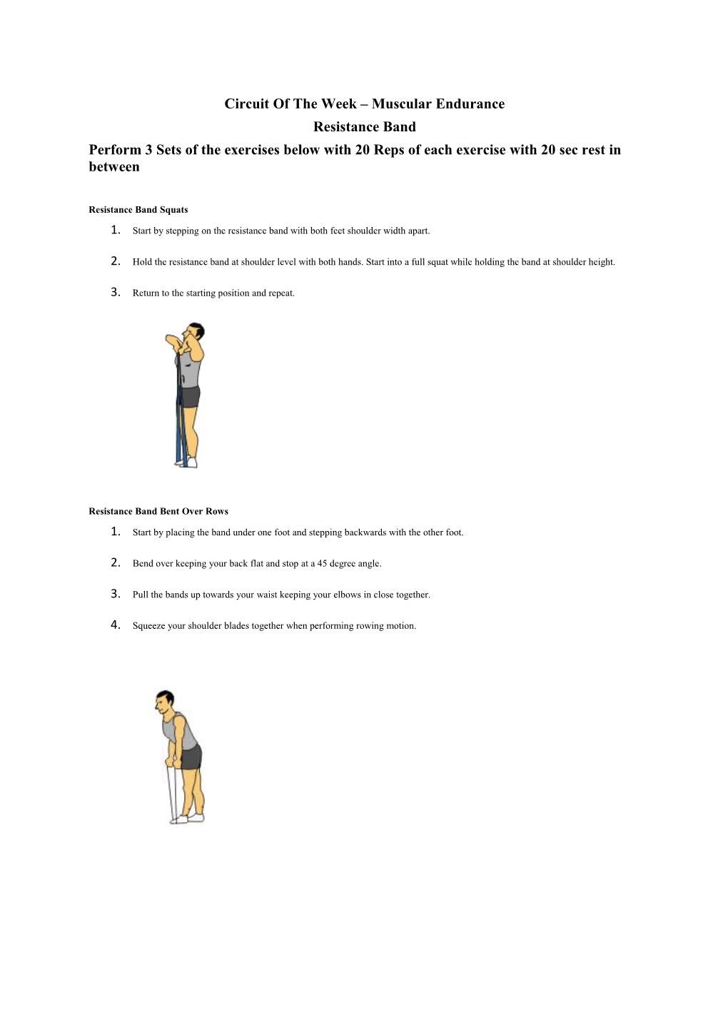 Circuit of the Week Muscular Endurance