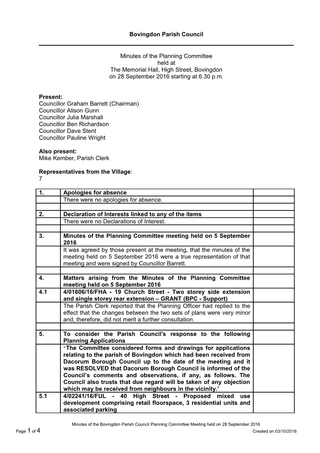 Bovingdon Parish Council s2