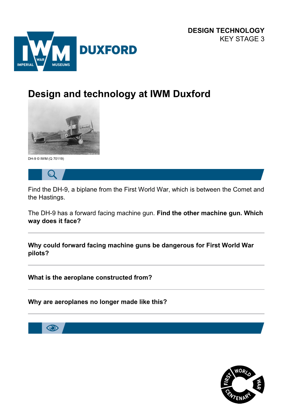 Design and Technology at IWM Duxford