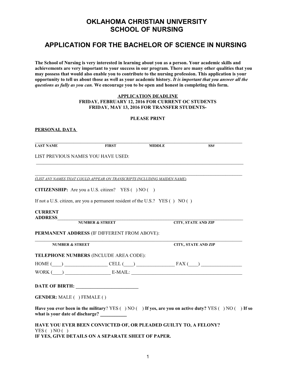 Staff Evaluation of Clinical Experience, Faculty and Students