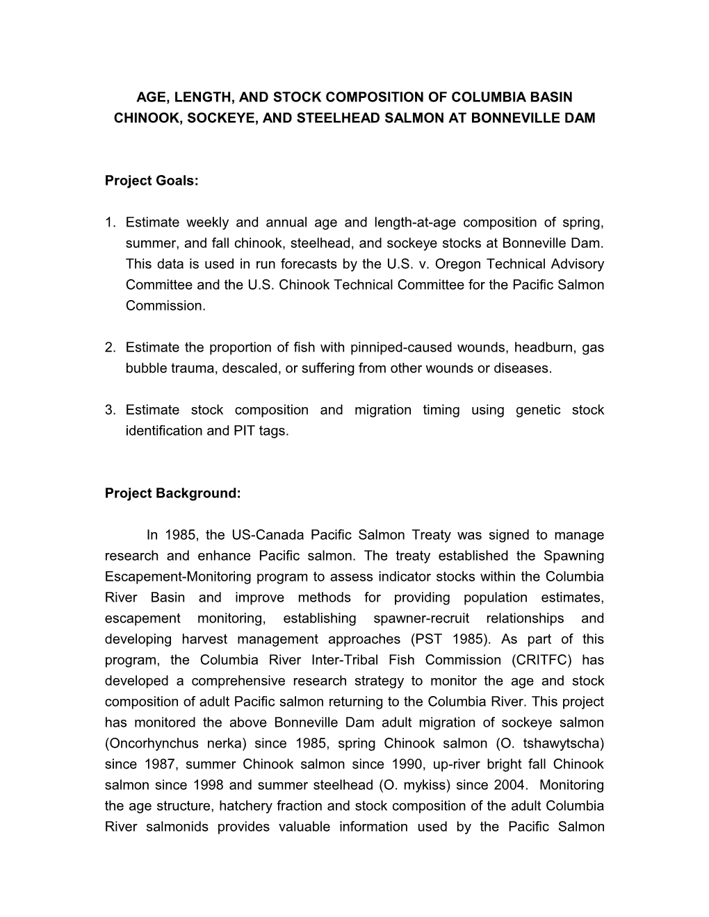 Sockeye Stock Id Proposal