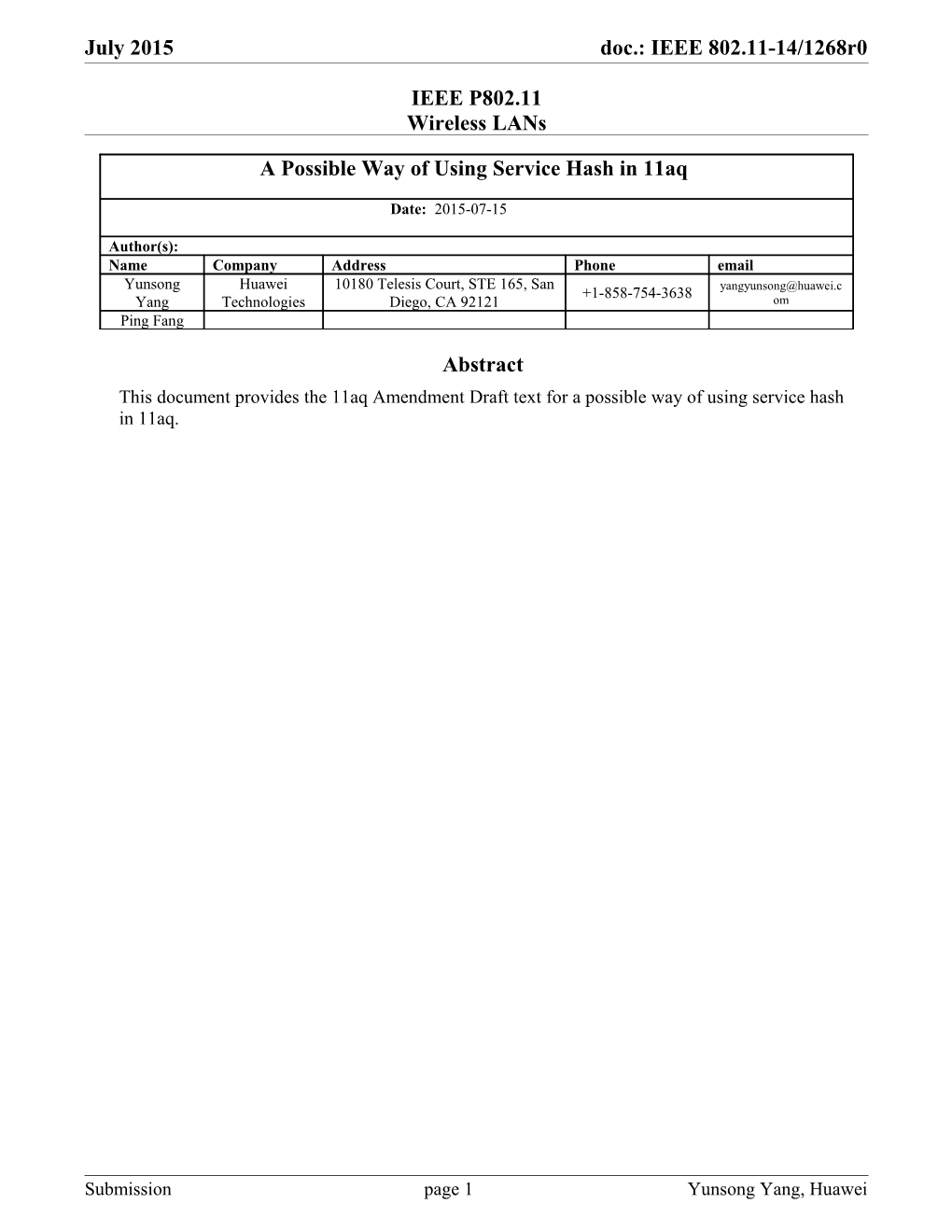 IEEE P802.11 Wireless Lans s5