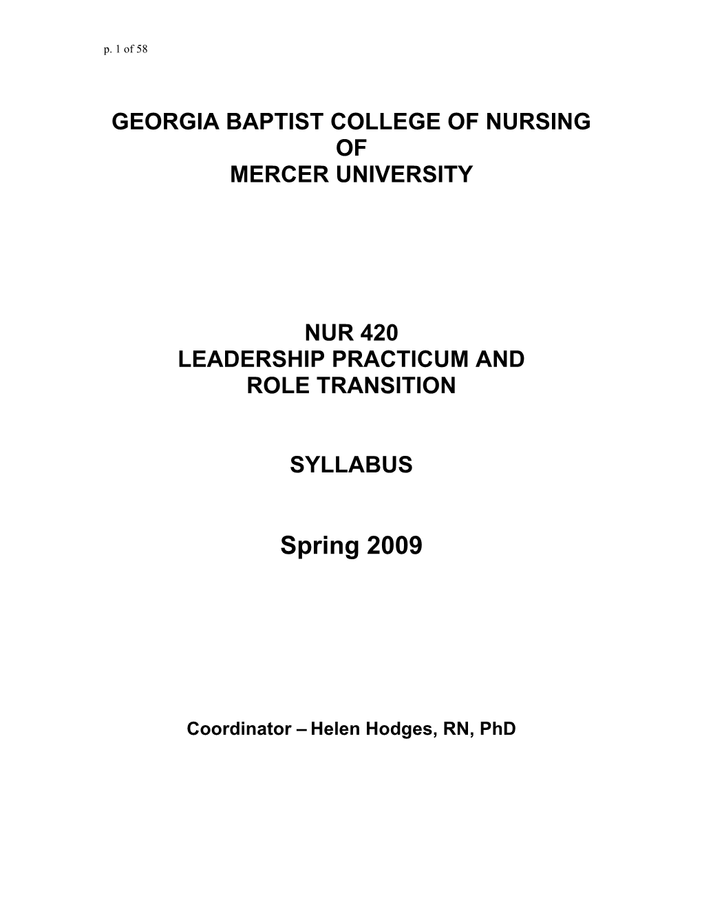 Georgia Baptist College of Nursing s2