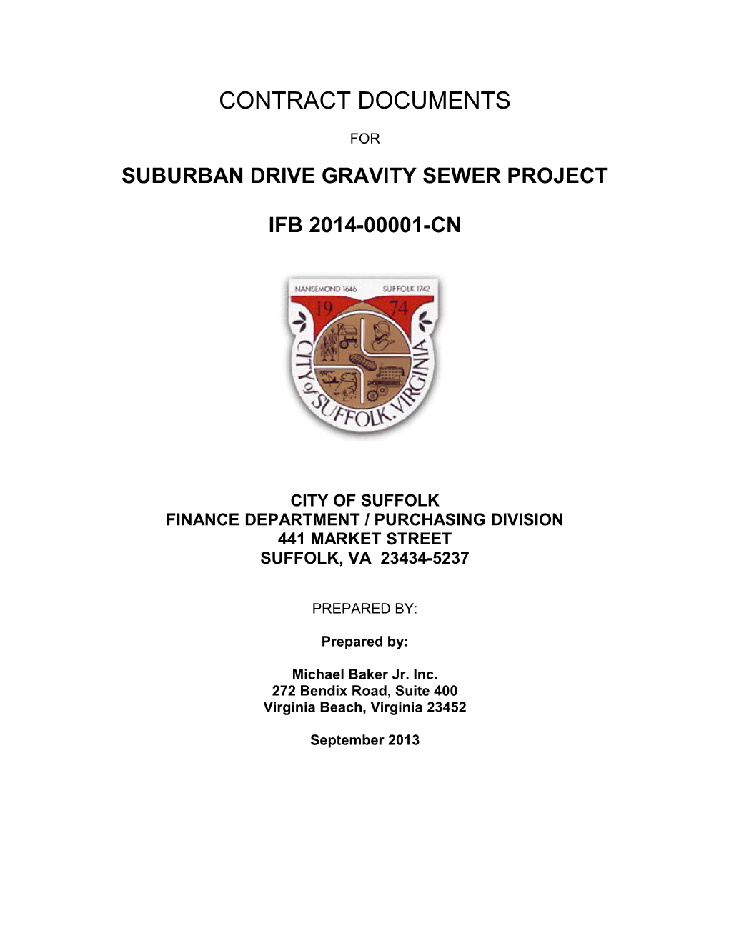 Suburban Drive Gravity Sewer Project