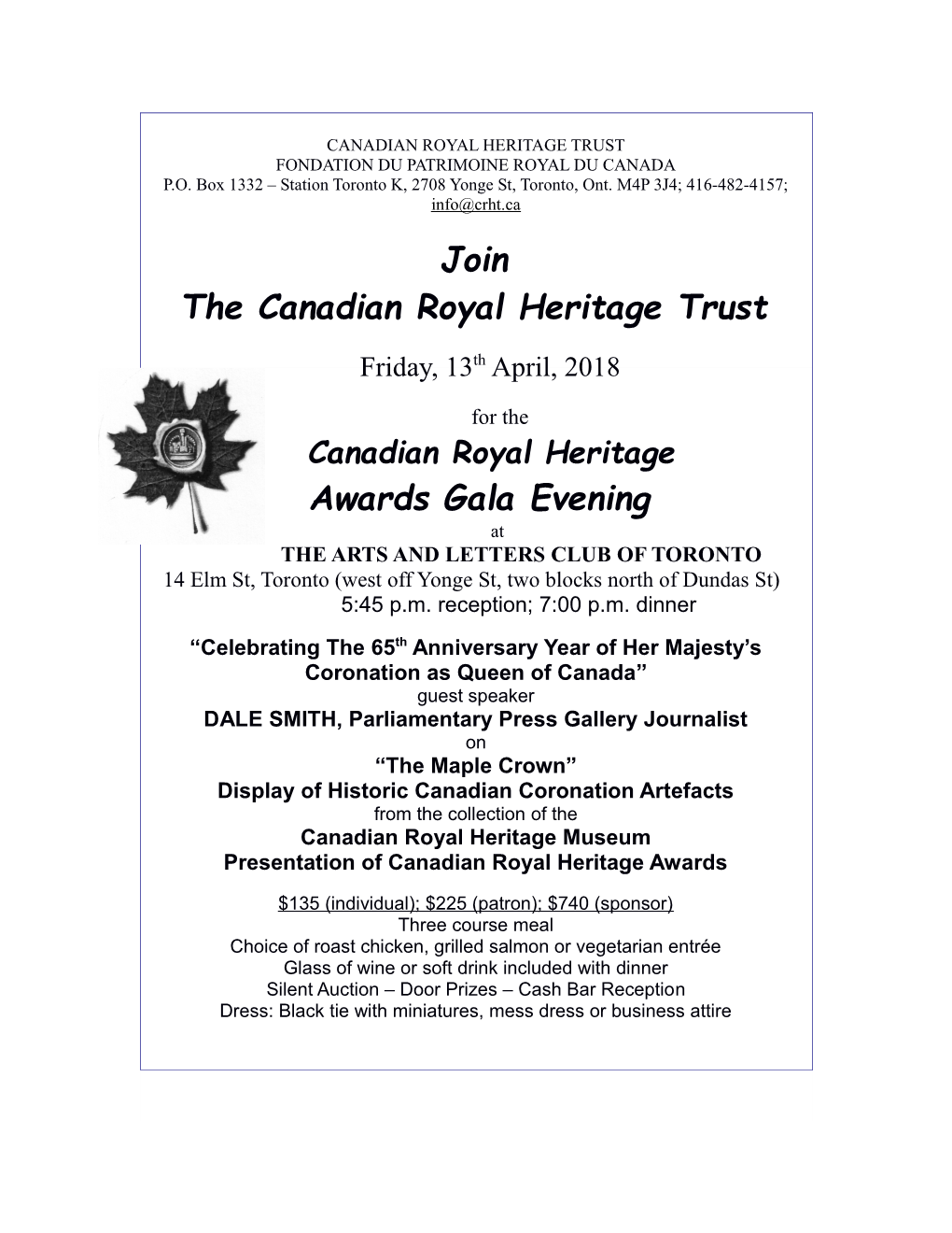 The Canadian Royal Heritage Trust