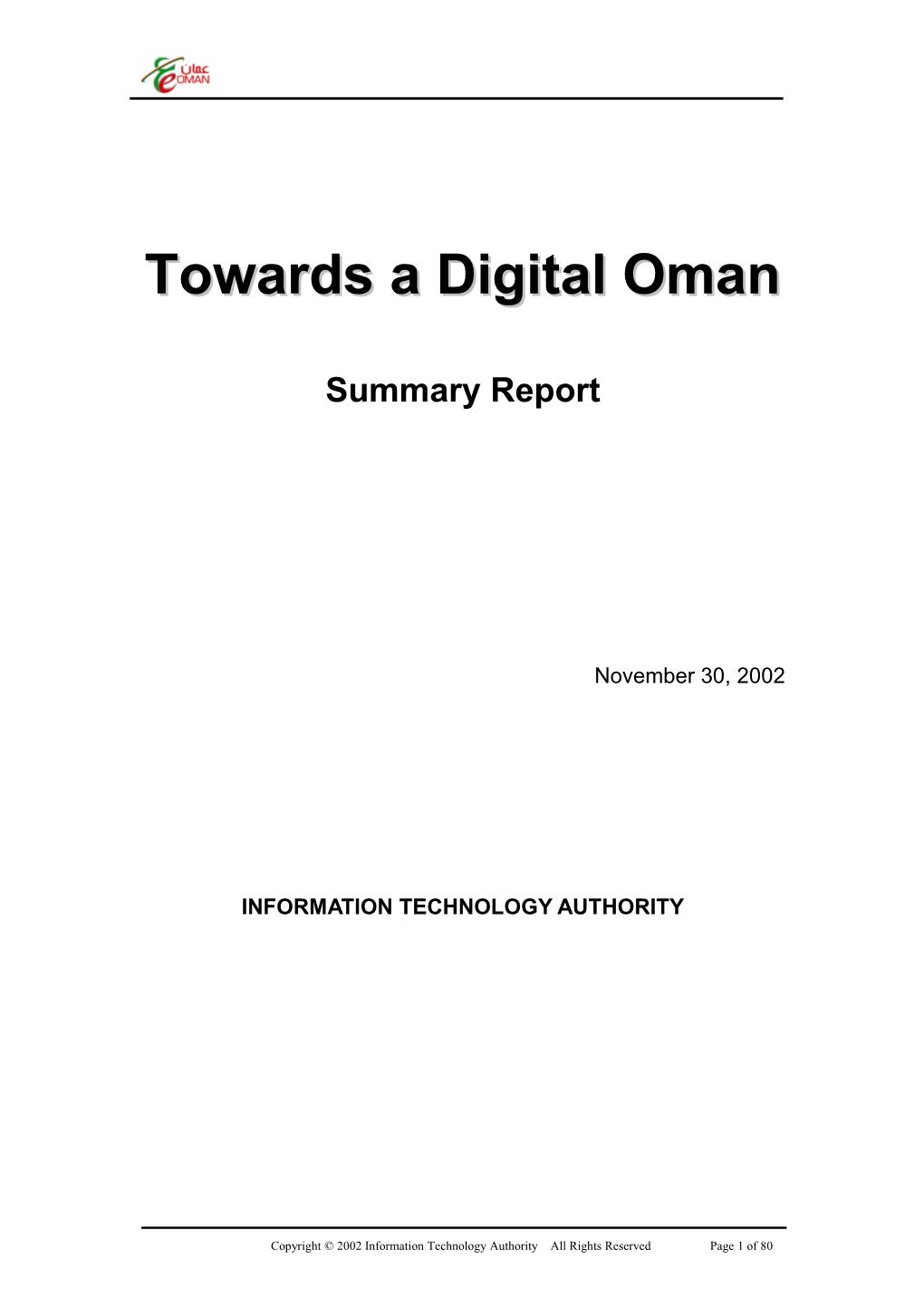 Towards a Digital Oman