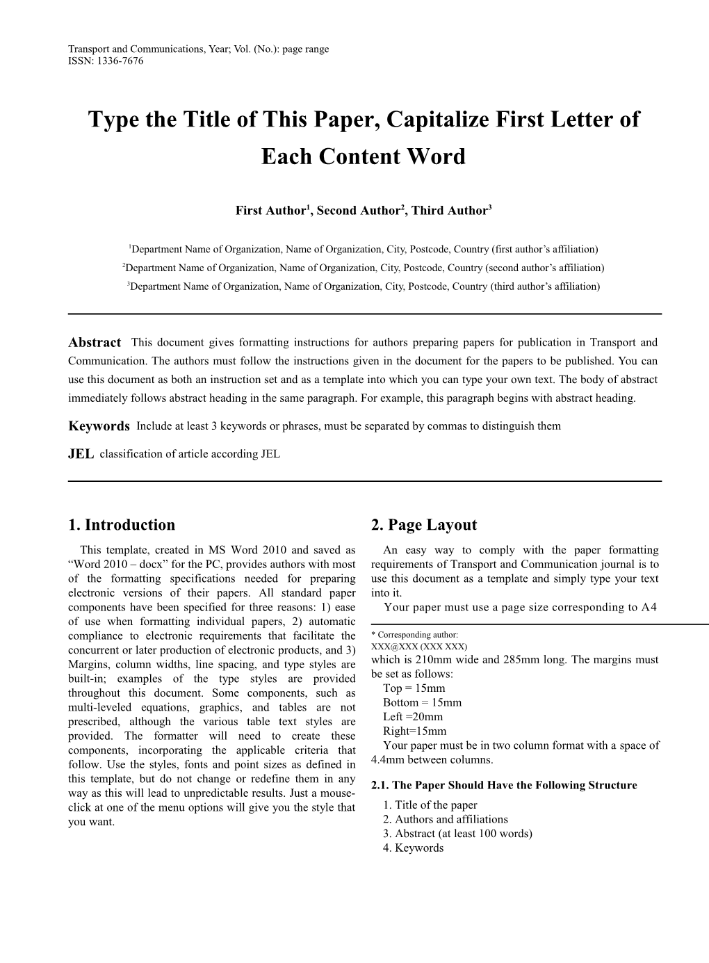 Tac Journal Template