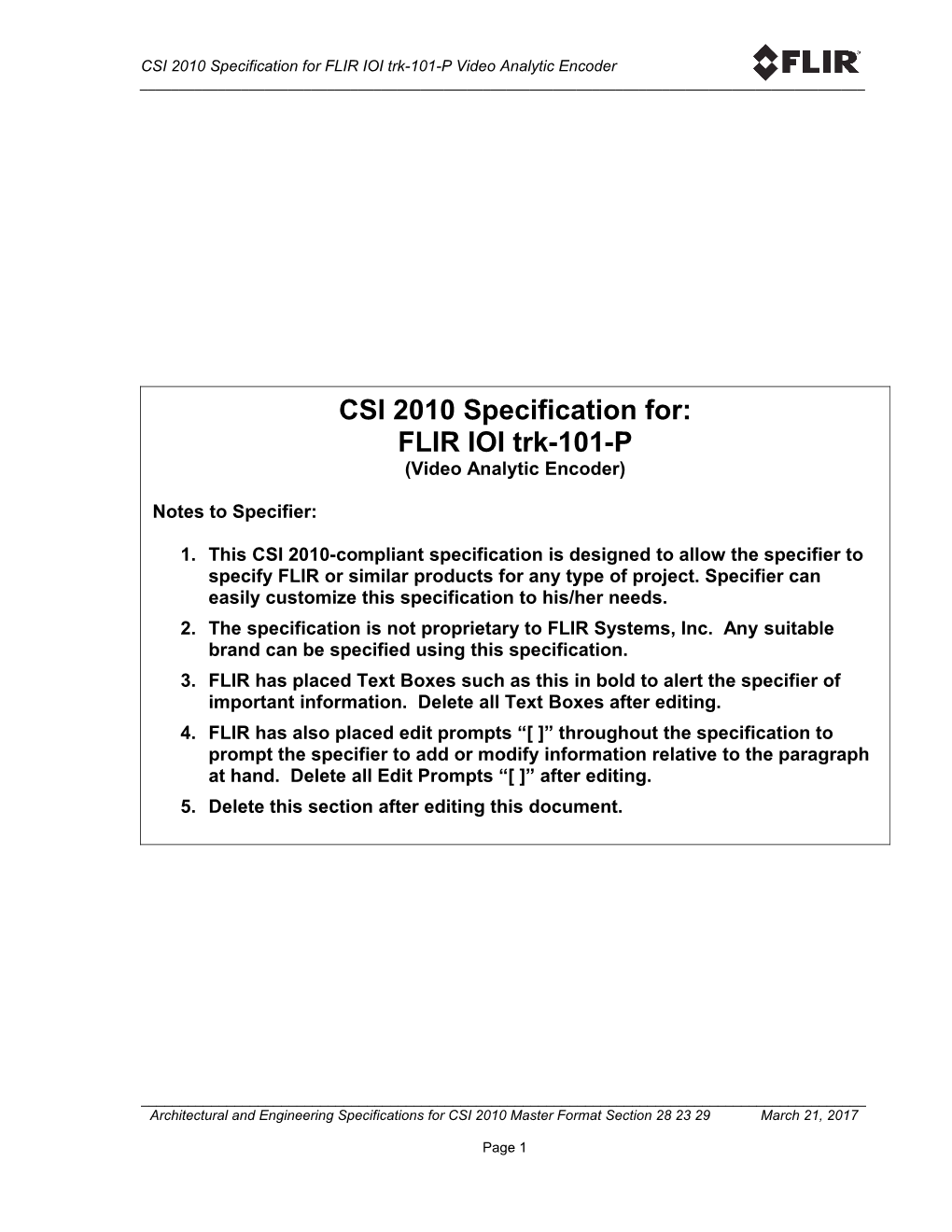 CSI 2010 Specification for Sc1dn-S