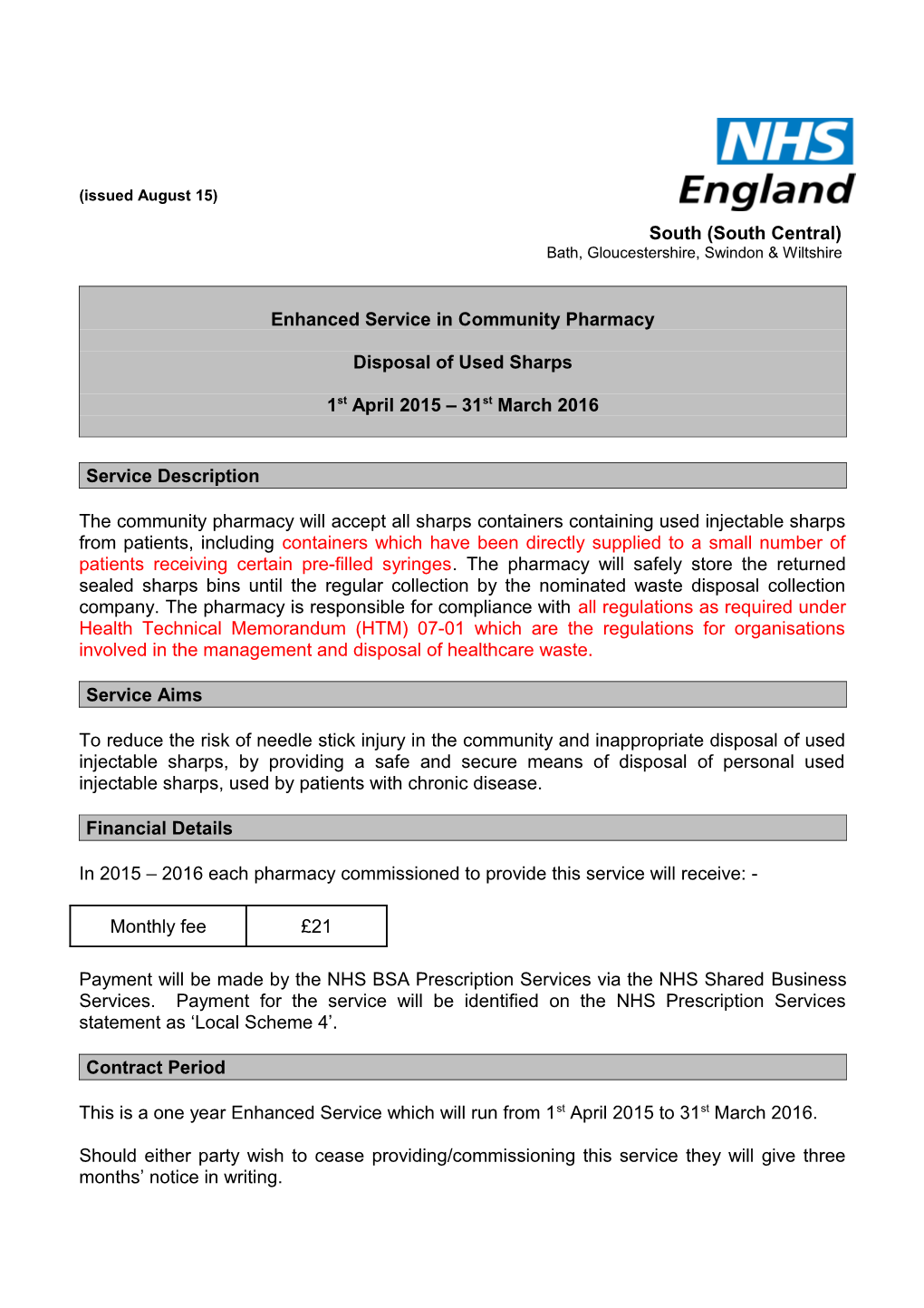 National Enhanced Service for Anti-Coagulation Monitoring