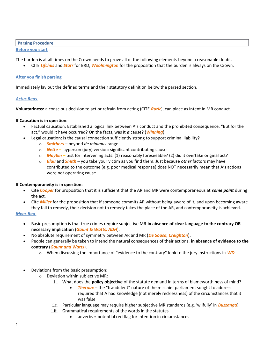 Parsing Procedure 4