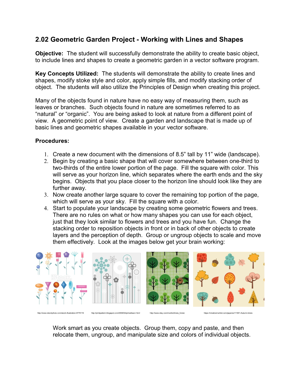 2.02 Geometric Garden Project - Working with Lines and Shapes