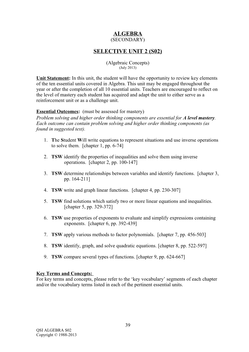 Selective Unit 2 (S02)