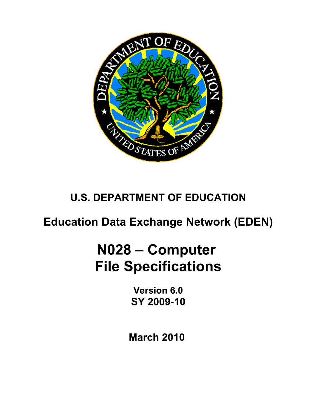 Computer File Specifications