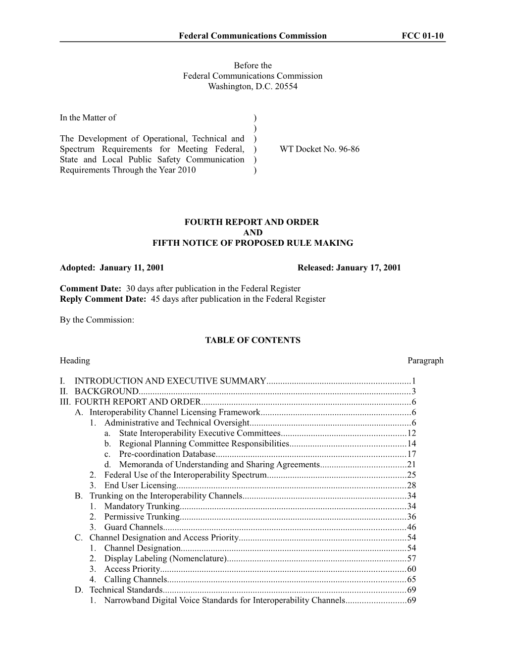 Fourth R&O and Fifth NPRM