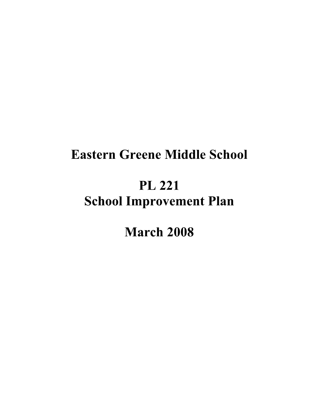 Eastern Greene Middle School