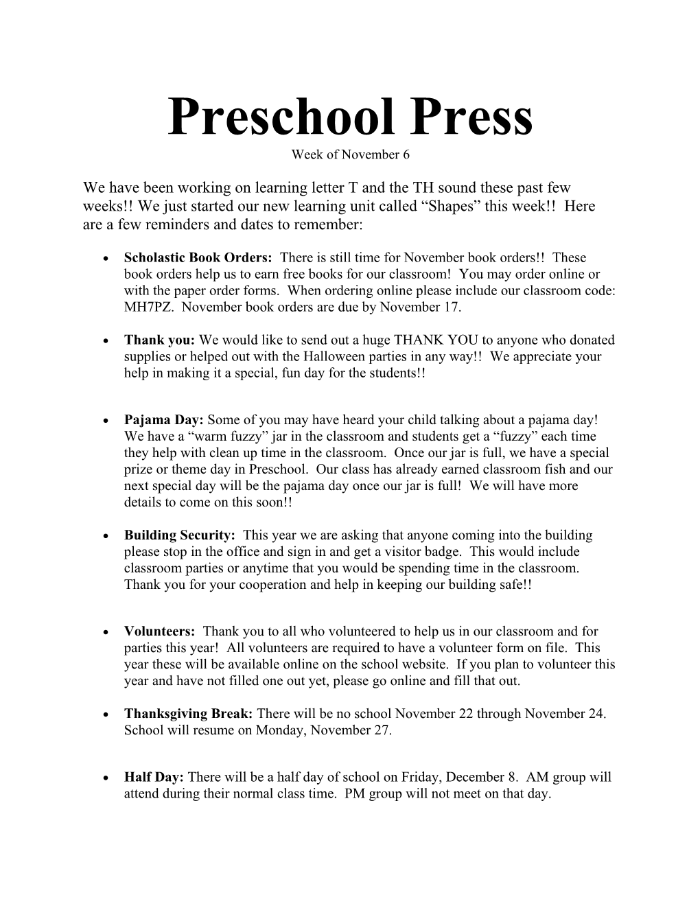 Preschool Press