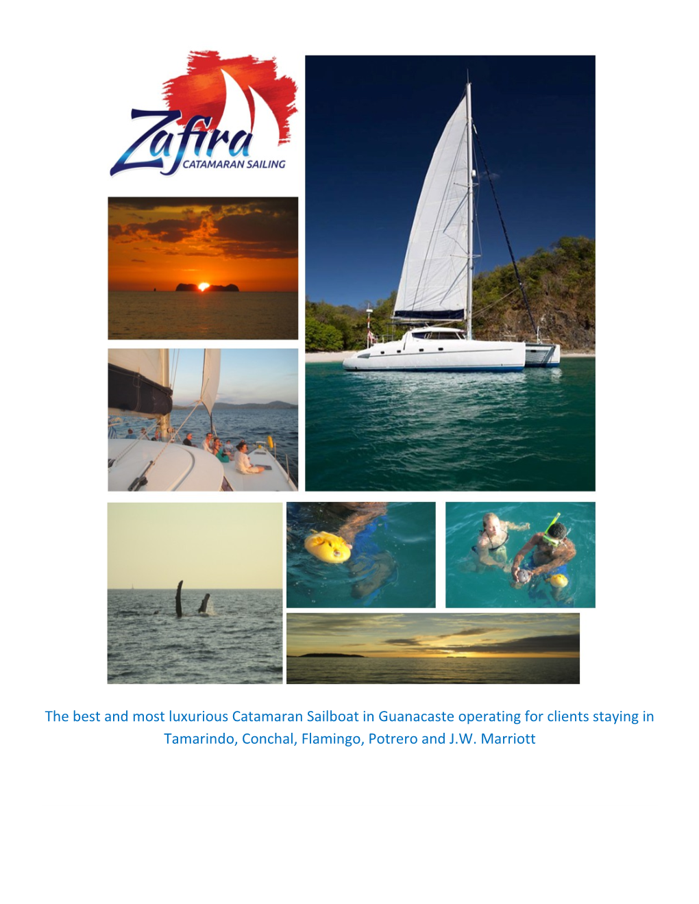 Zafira Sailing Price List 2016/2017