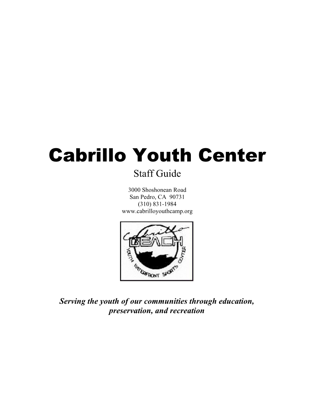 Cabrillo Youth Center