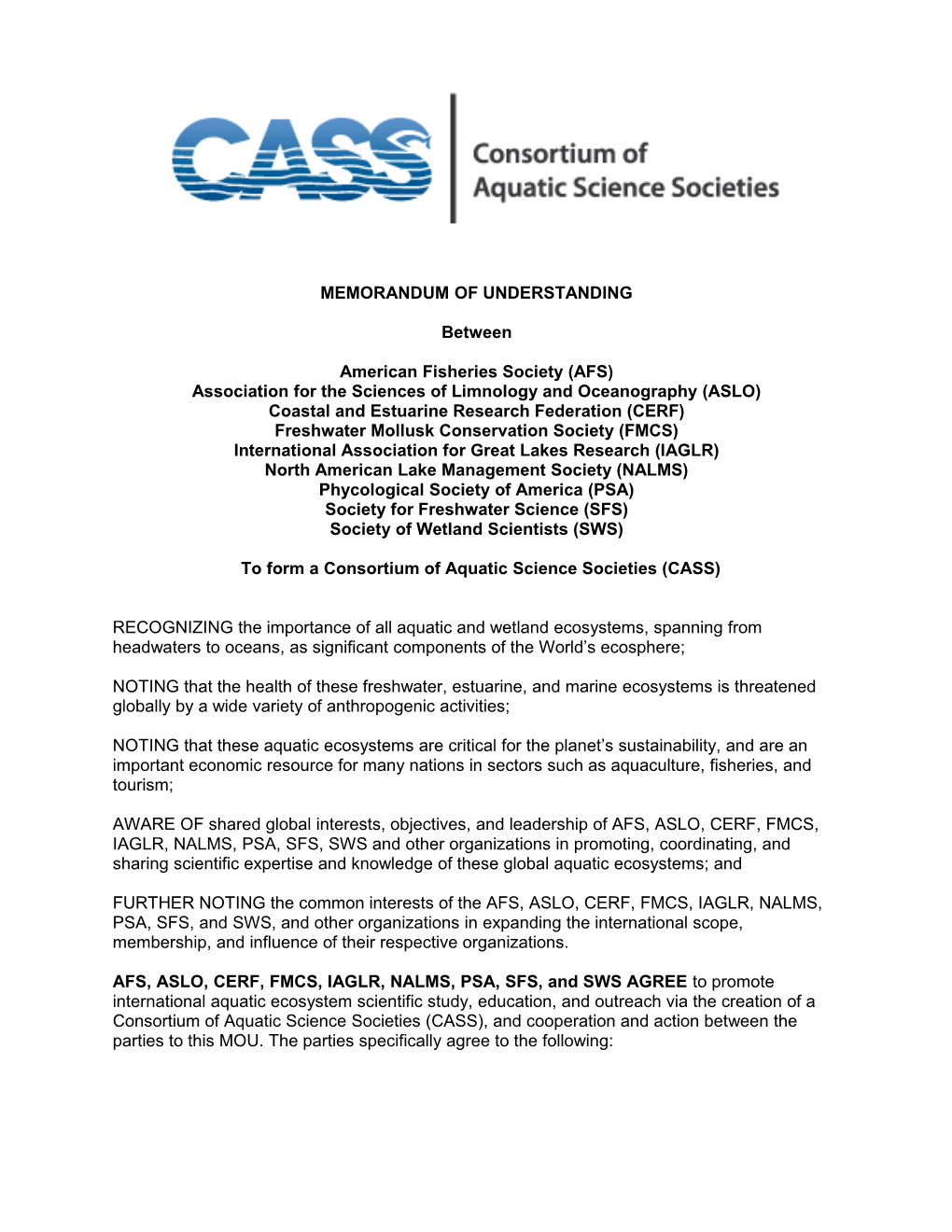 Memorandum of Understanding s21