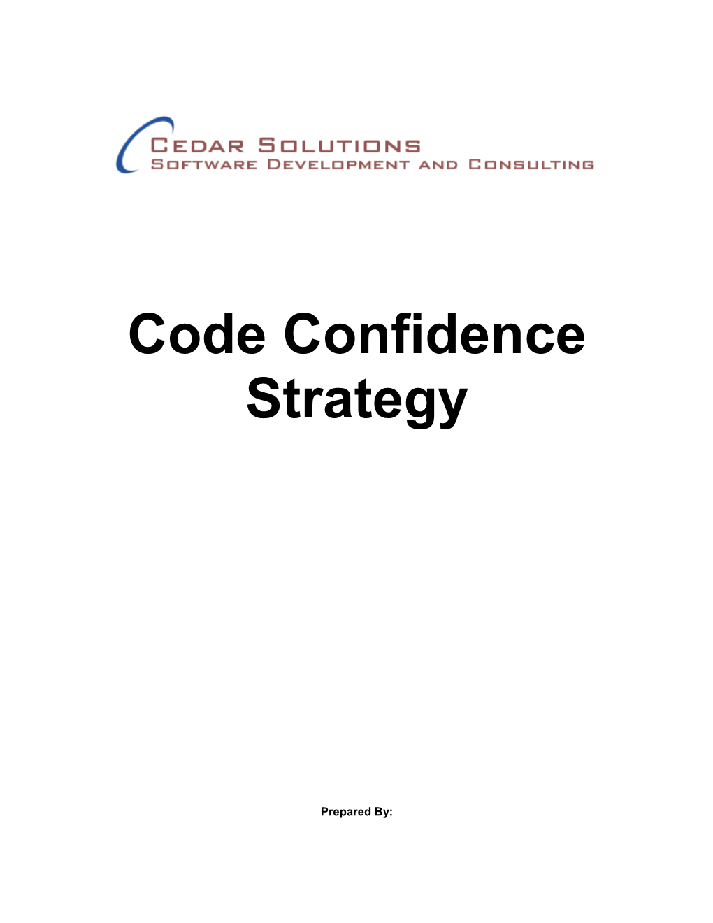 Code Confidence Strategy