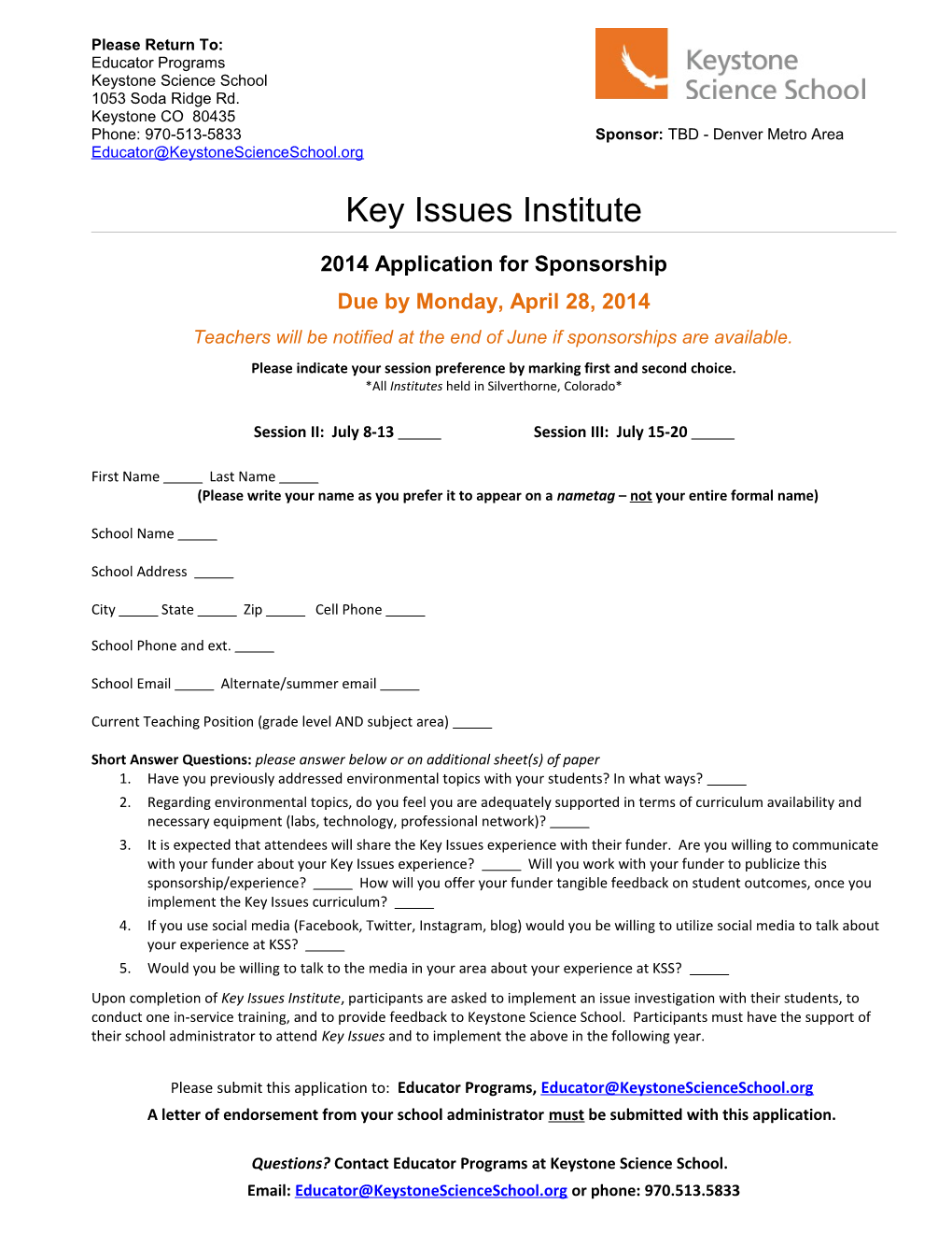 Key Issues Institute