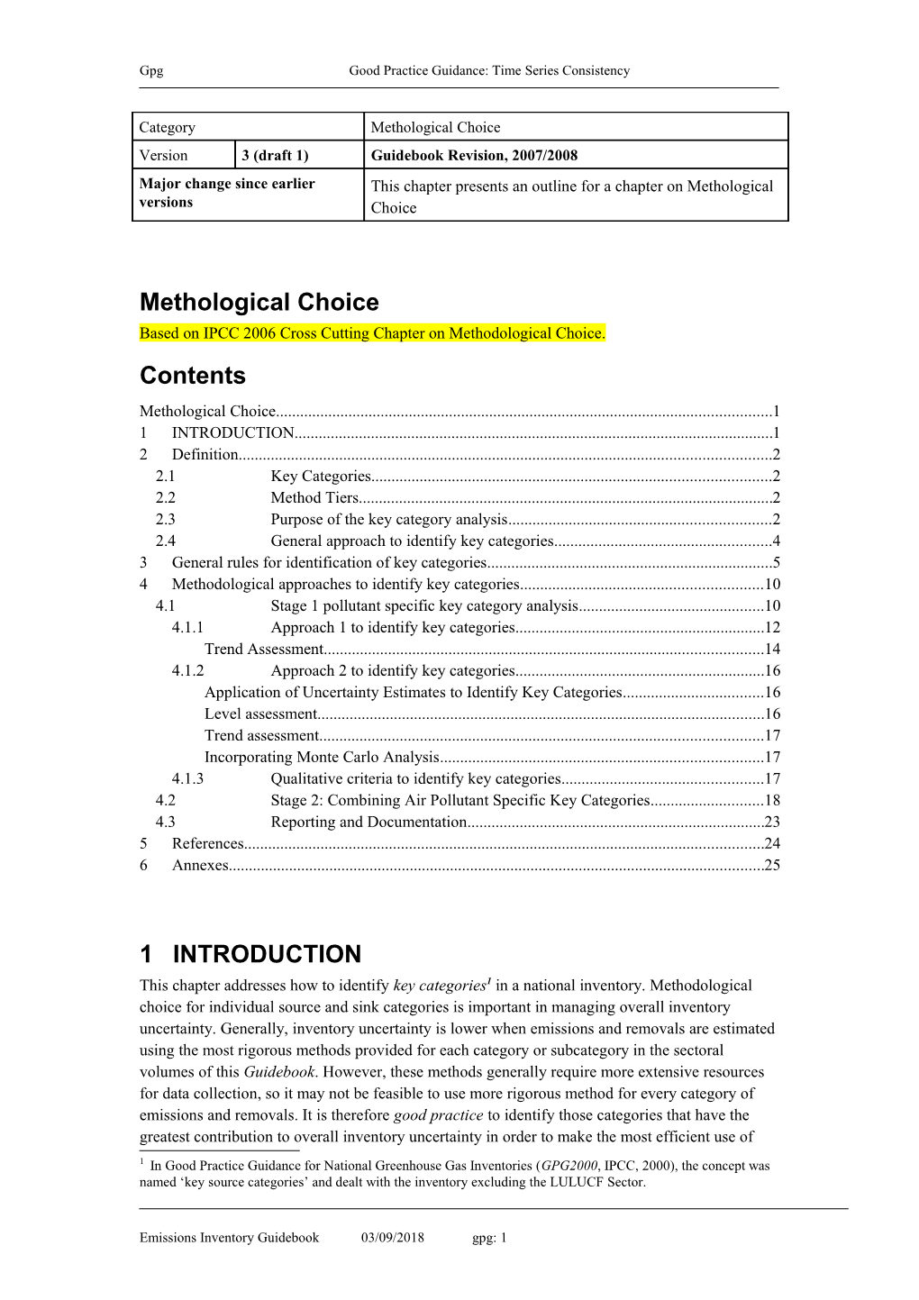 Gpggood Practice Guidance: Time Series Consistency