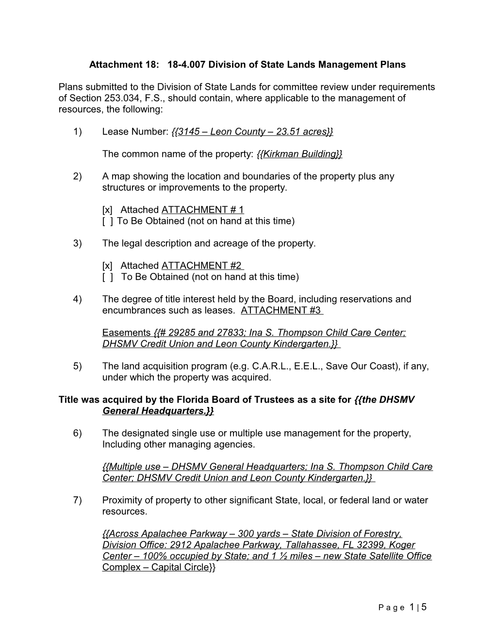 Institutional Control Procedures Guidances