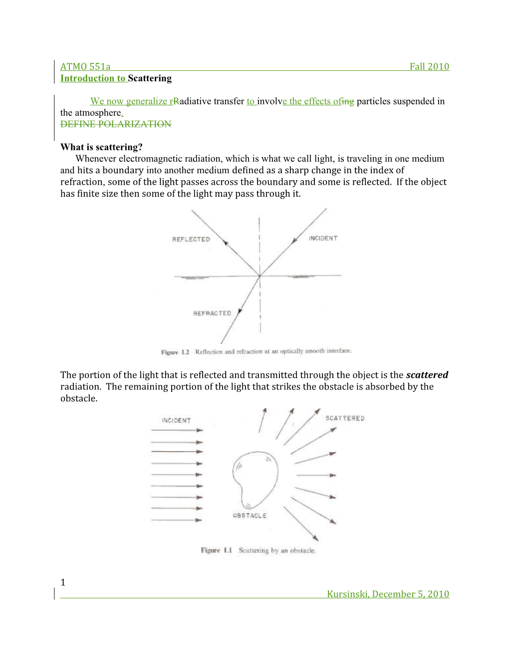 Introduction to Scattering