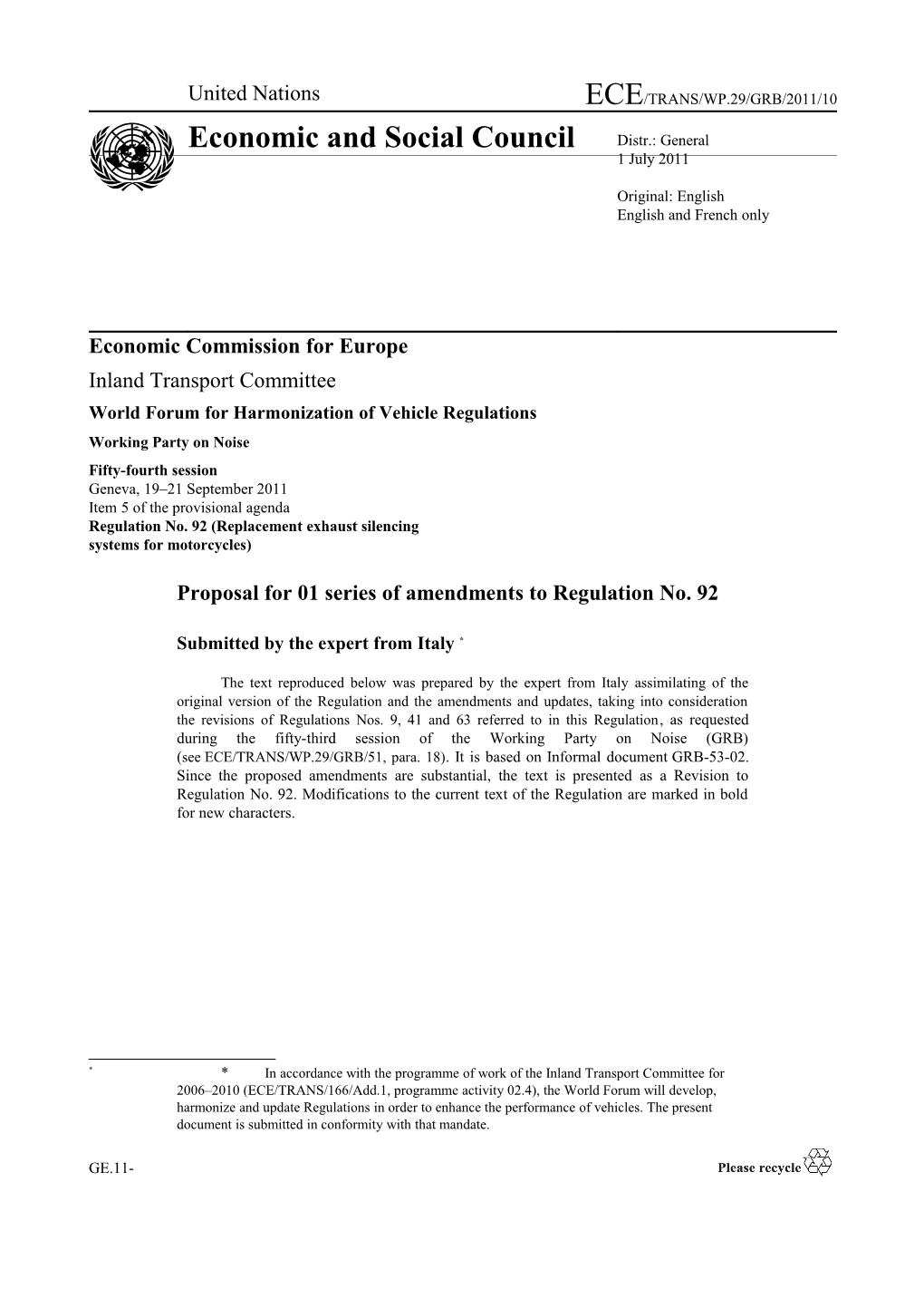 Economic Commission for Europe s22