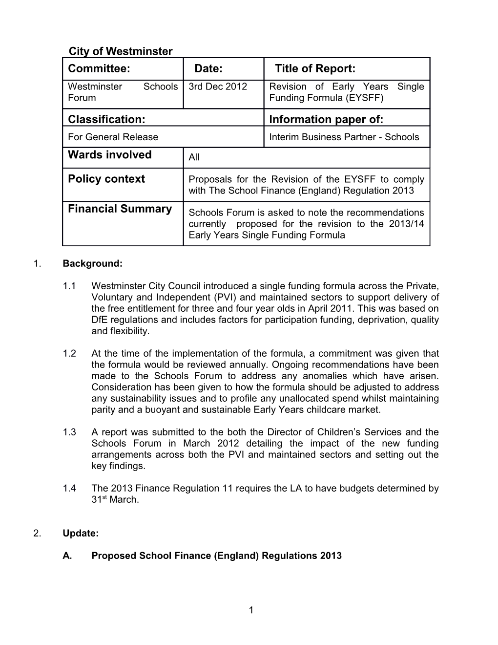 Interim Business Partner - Schools