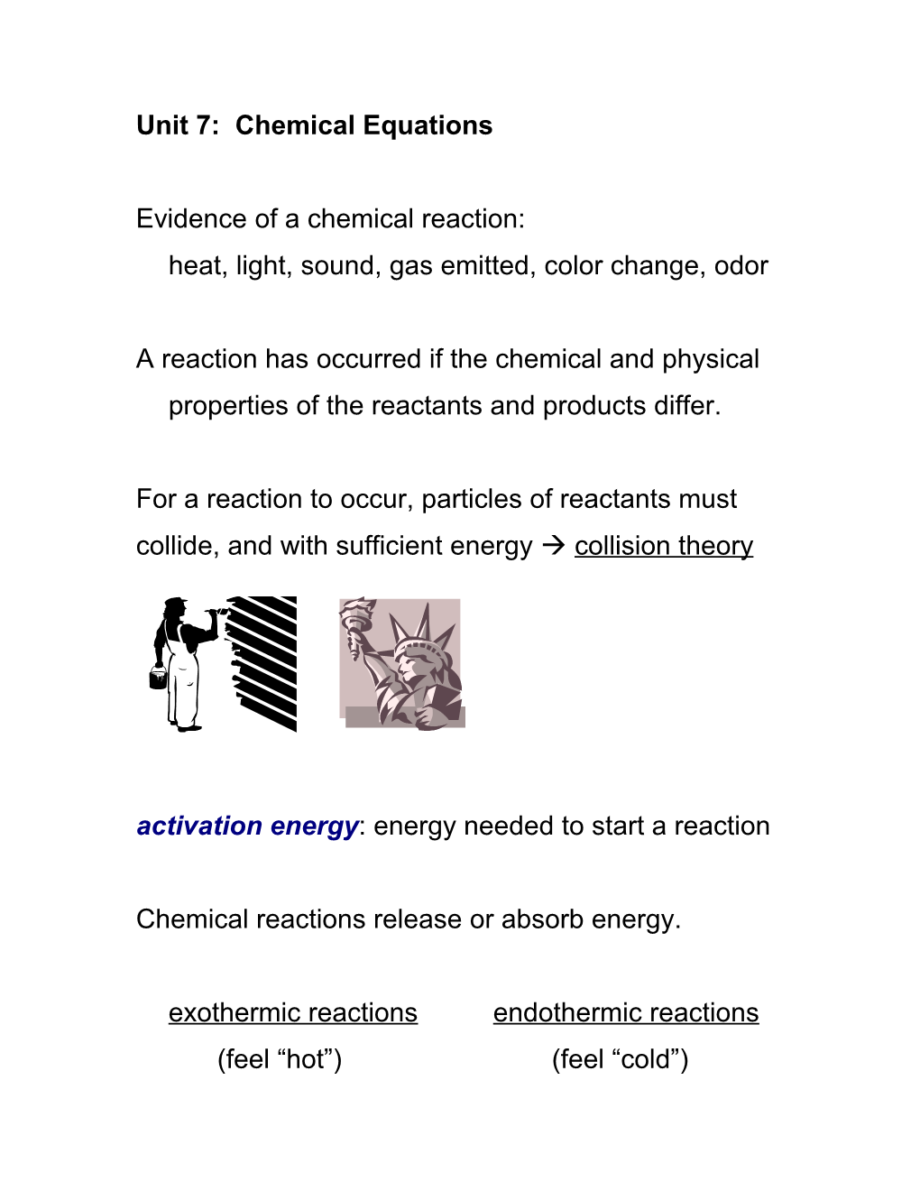 Chemistry: Spring Semester Lecture Notes