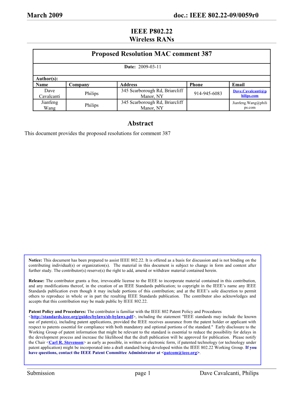 Proposed Remedy: Need Further Specifications If the Mechanism Is Missing