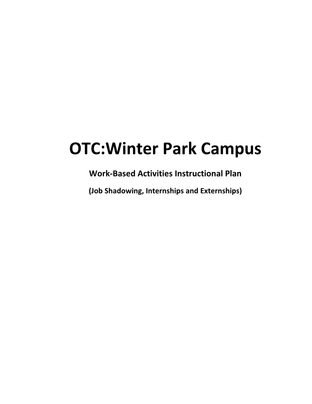 OTC:Winter Park Campus