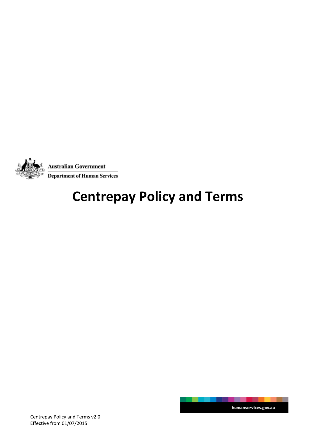 Centrepay Policy and Terms