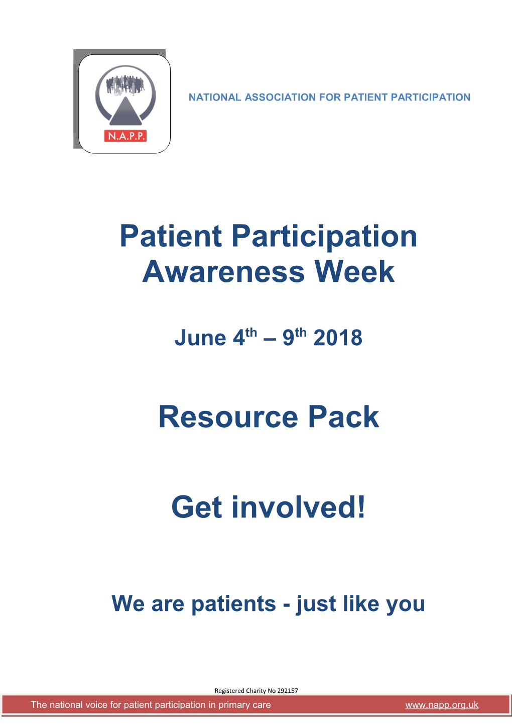 Patient Participation Awareness Week