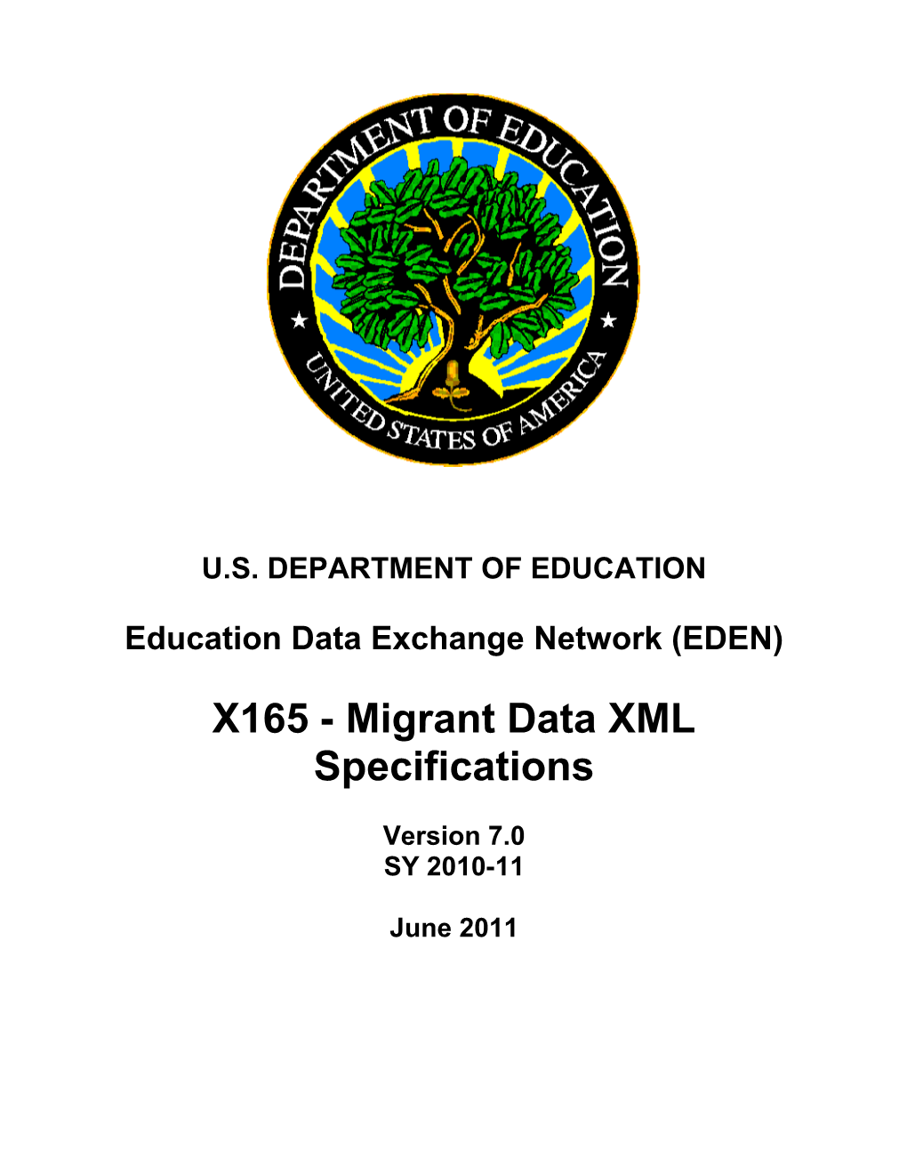 Migrant Data XML Specifications