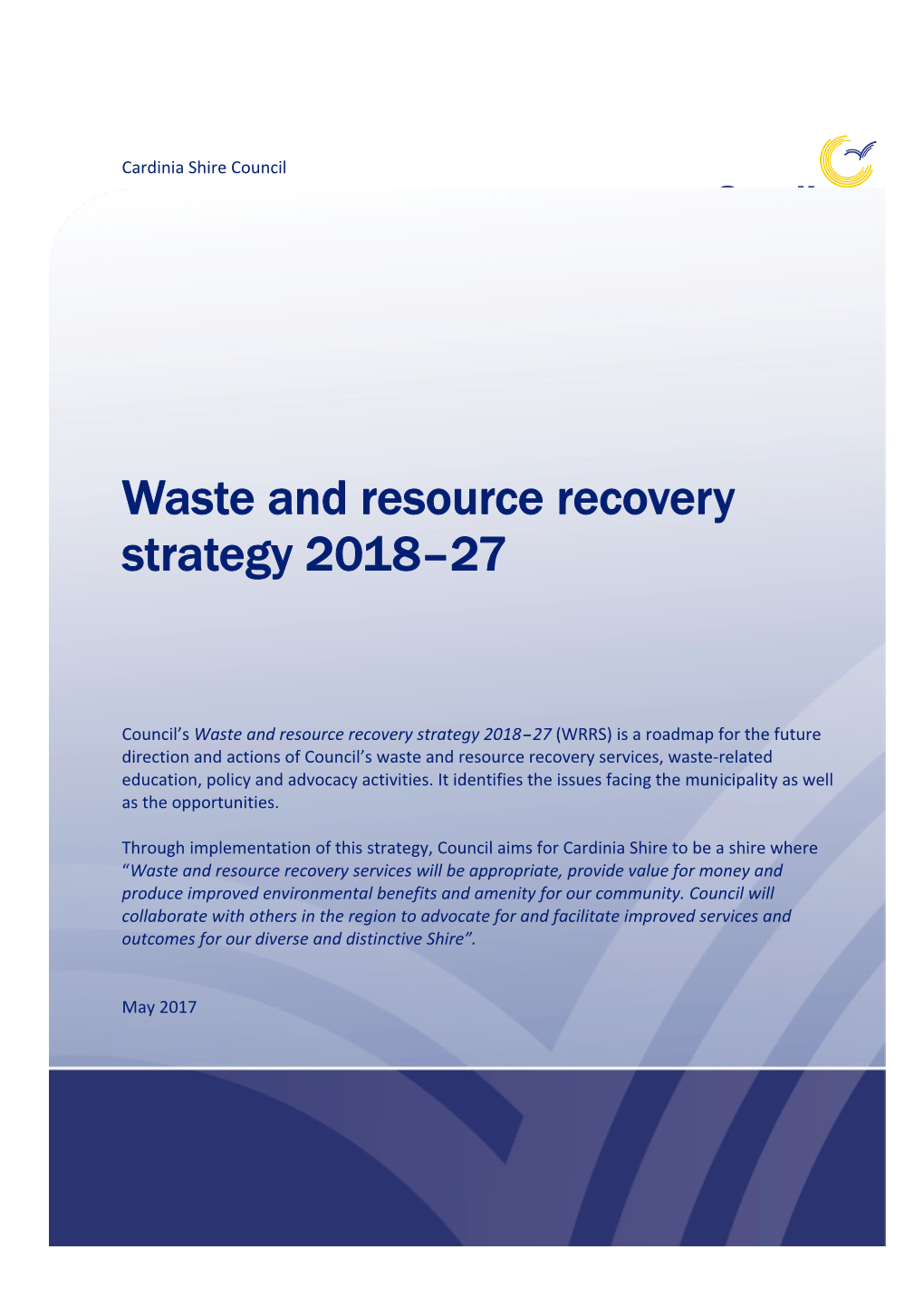 Waste and Resource Recovery Strategy 2018 27