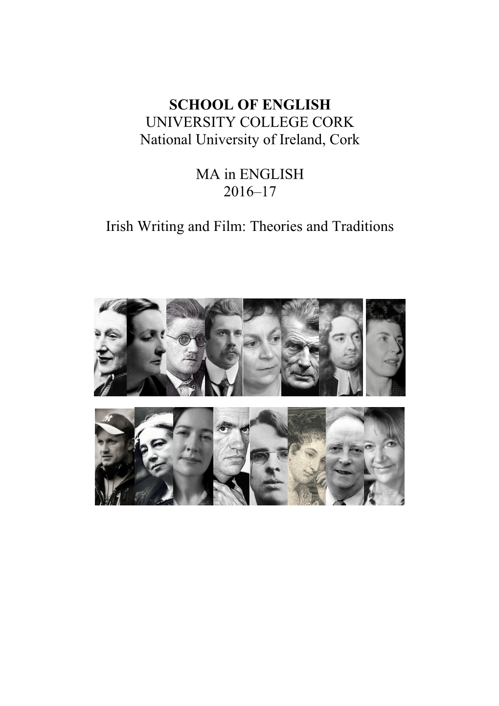 Irish Writing and Film: Theories and Traditions