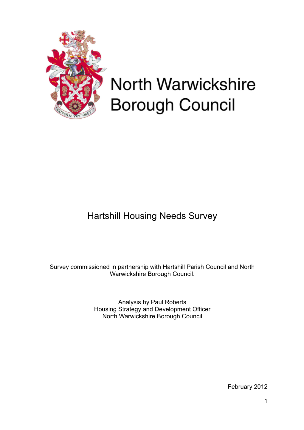 Hartshill Housing Needs Survey